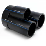 مواسير HDPE السعودي PE 80 ضغط 12.5 بار مقاس 630 مم سمك 57.2 مم لون اسود