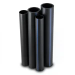 مواسير HDPE قطر خارجي 200 مم سمك 7.7 مم لون أسود