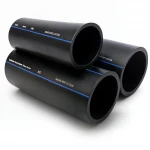 أنابيب HDPE السعودي PE 80 ضغط 5 بار قطر خارجي 400 مم سمك 15.3 مم لون اسود