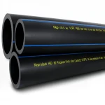 أنابيب HDPE  نيبروبلاست PE 80 ضغط 16 بار قطر خارجي 16 مم سمك 1.8 مم لون اسود