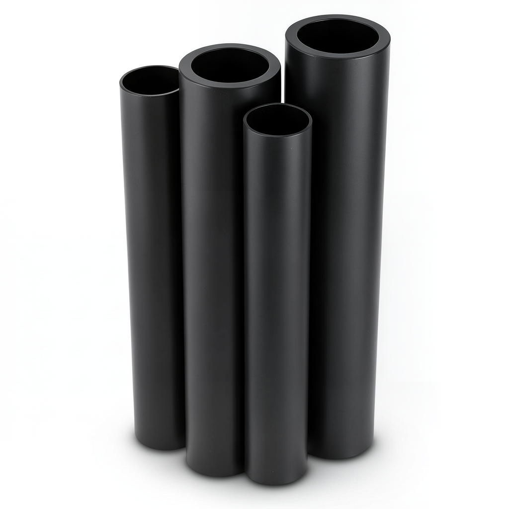 HDPE Pipes Outside Diameter 100 mm Thickness 3.9 mm Black