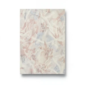Italian Wall Covering 10m x 1.06m Beige Pink, Floral Design