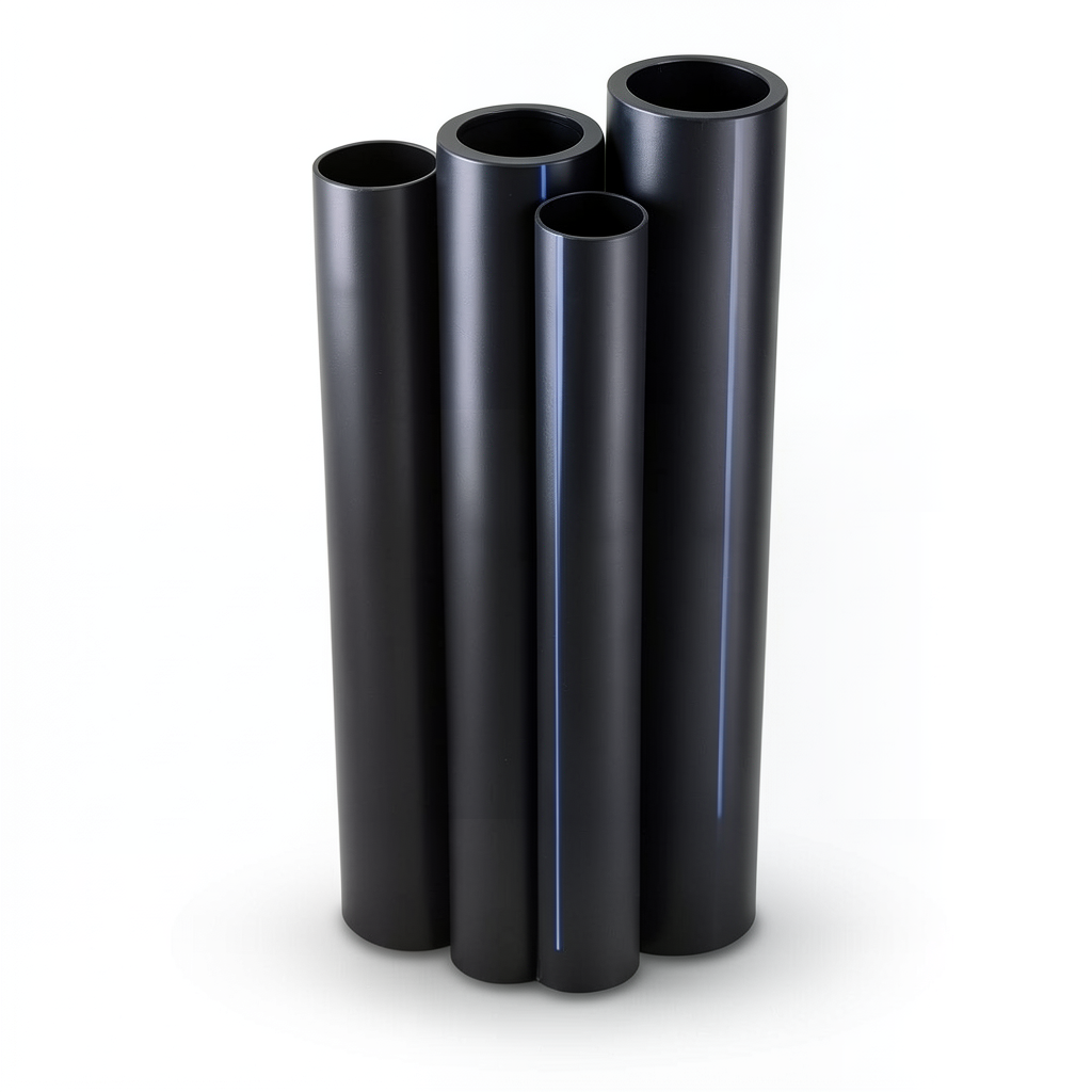 Al-Rajhi HDPE Pipes Outside Diameter 125 mm Thickness 4.9 mm Black