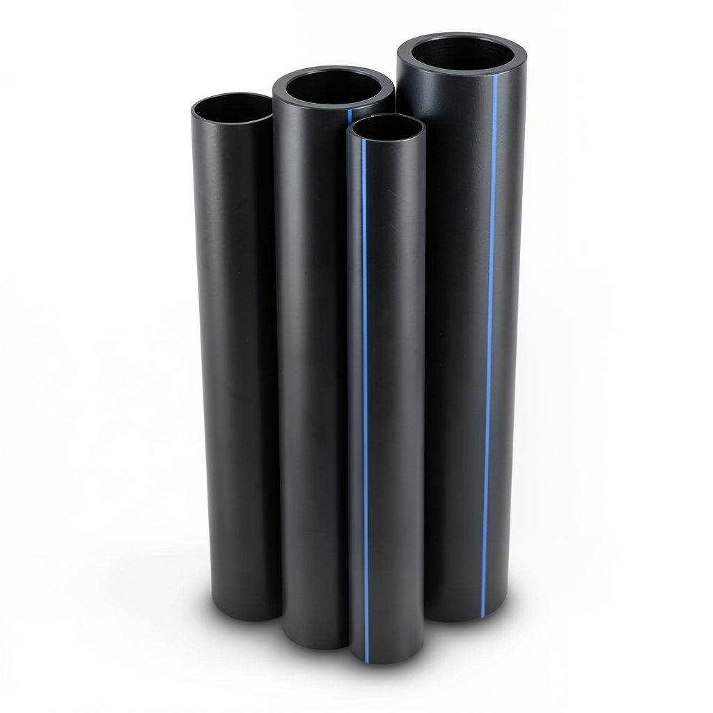 مواسير HDPE قطر خارجي 160 مم سمك 6.2 مم لون أسود
