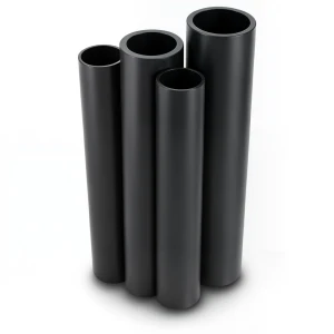 مواسير HDPE قطر خارجي 200 مم سمك 7.7 مم لون أسود