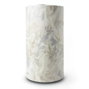 Italian Wallpaper Beige with Gray, 10 m Length, 1.06 m Width