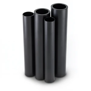 مواسير HDPE قطر خارجي 250 مم سمك 9.6 مم لون أسود