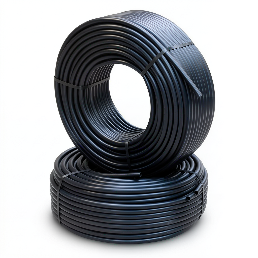 أنابيب HDPE الراجحي PE 80 ضغط 4 بار قطر خارجي 110 مم سمك 3.4 مم لون أسود