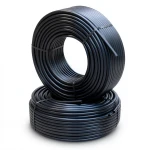 أنابيب HDPE الراجحي PE 80 ضغط 4 بار قطر خارجي 110 مم سمك 3.4 مم لون أسود