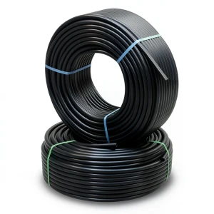 HDPE Pipes PE 80 4 Bar Pressure 125 mm Diameter 3.9 mm Thickness Black