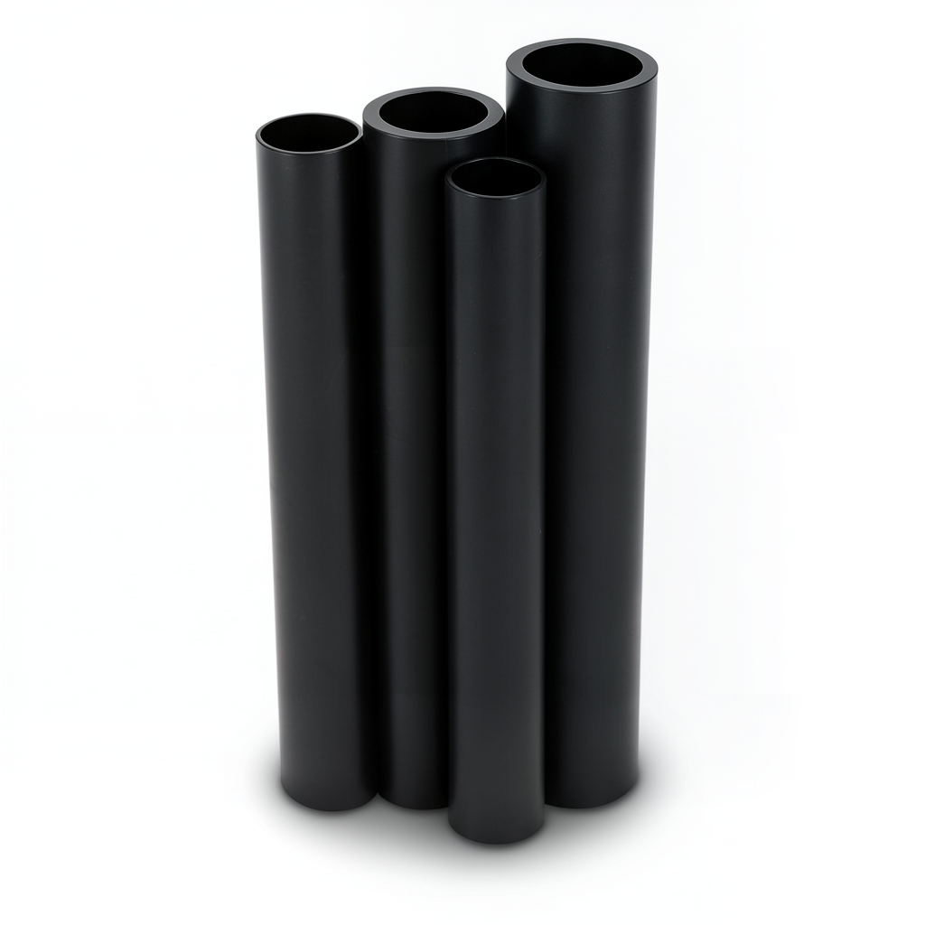 Al-Rajhi HDPE Pipes PE 80 Pressure 4 Bar Diameter 140 mm Thickness 4.3 mm Black