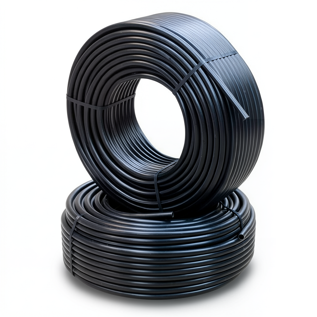 أنابيب HDPE PE 80 ضغط 4 بار قطر 50 مم سمك 1.8 مم أسود