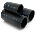 مواسير HDPE السعودي PE 80 ضغط 5 بار قطر خارجي 450 مم سمك 17.2 مم لون اسود