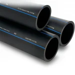 مواسير HDPE السعودي PE 80 ضغط 8 بار قطر خارجي 450 مم سمك 26.7 مم لون اسود