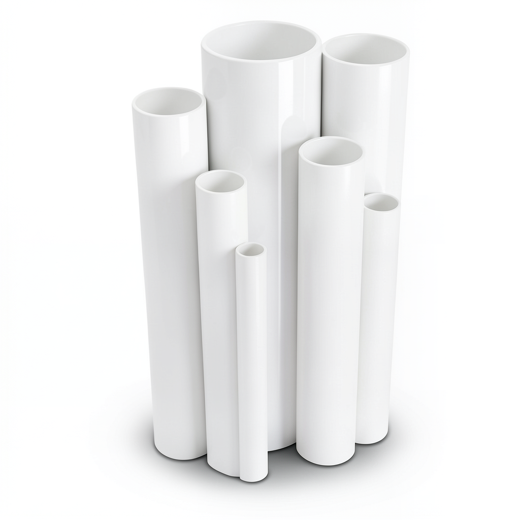 مواسير UPVC ضغط اسمي 4 بار قطر خارجي 75 مم سمك 1.8 مم لون أبيض