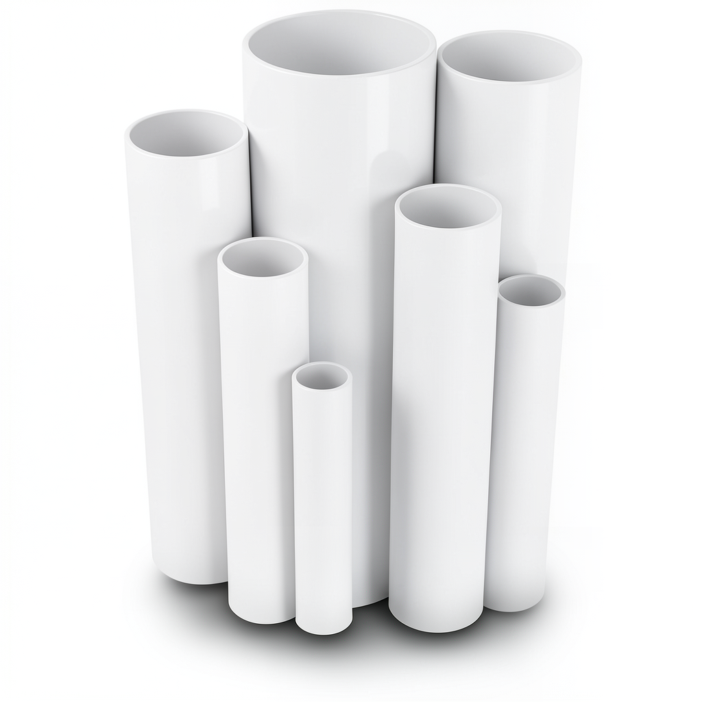 UPVC Pipes Nominal Pressure 10 Bar Outside Diameter 75 mm Thickness 3.6 mm White