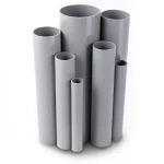 UPVC Pipes Nominal Pressure 10 Bar Outside Diameter 75 mm Thickness 3.6 mm Gray