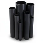 مواسير UPVC ضغط 10 بار قطر خارجي 75 مم سمك 3.6 مم لون اسود