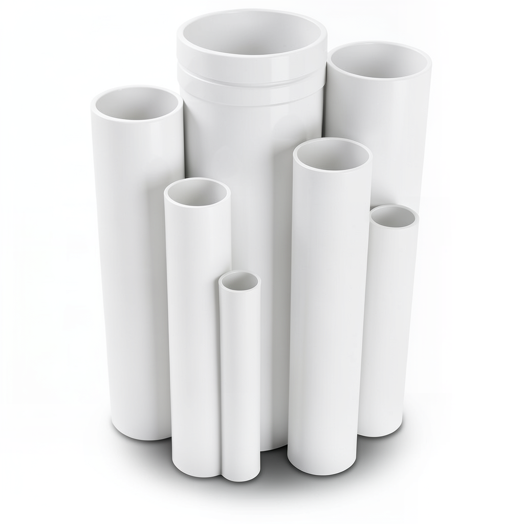 مواسير UPVC ضغط 4 بار قطر خارجي 90 مم سمك 1.8 مم لون أبيض