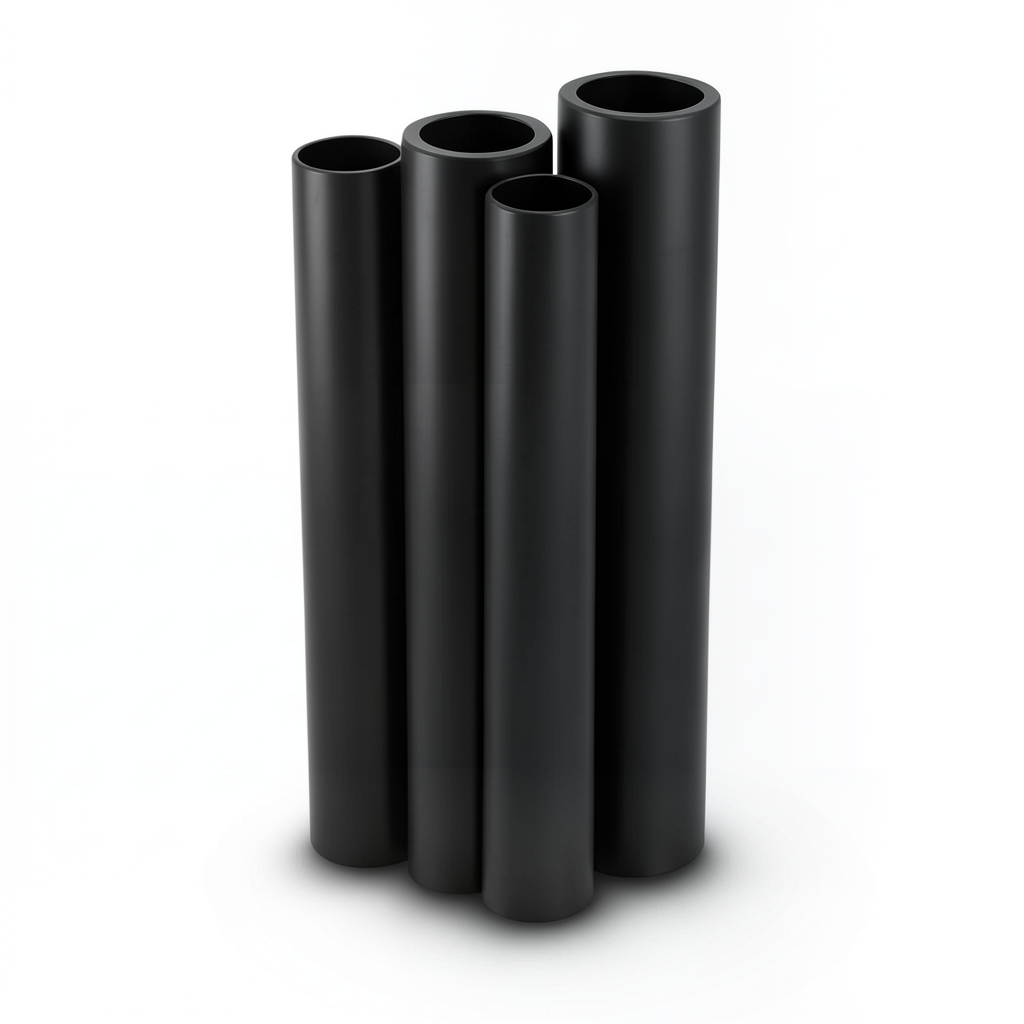 Al-Rajhi HDPE Pipe PE 80 Pressure 4 Bar Outside Diameter 200 mm Thickness 6.2 mm Black