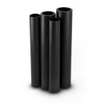 Al-Rajhi HDPE Pipe PE 80 Pressure 4 Bar Outside Diameter 200 mm Thickness 6.2 mm Black