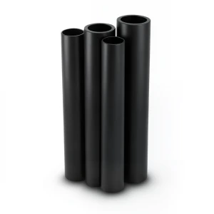 مواسير HDPE البولي ايثيلين من الراجحي PE 80 ضغط 4 بار قطر خارجي 200 مم سمك 6.2 مم لون اسود