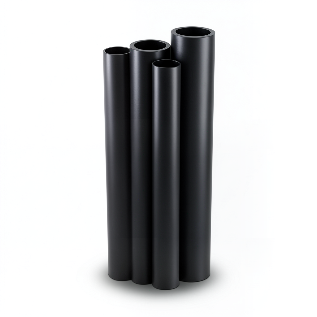 Al-Rajhi HDPE Pipes PE 80 Pressure 4 Bar OD 225 mm Thickness 6.9 mm Black
