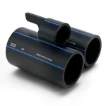 SPS HDPE Pipe PE 80 Pressure 12.5 Bar Size 630 mm Thickness 57.2 mm Black Color