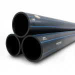 مواسير HDPE نيبروبلاست PE 100 ضغط 20 بار قطر خارجي 140 مم سمك 15.7 مم لون اسود