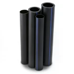 Al-Rajhi HDPE Pipes PE 80 Pressure 4 Bar Diameter 450 mm Thickness 13.8 mm Black