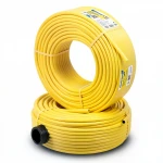 أنابيب HDPE  نيبروبلاست PE 80 ضغط 16 بار قطر خارجي 20 مم سمك 2.3 مم لون أصفر 