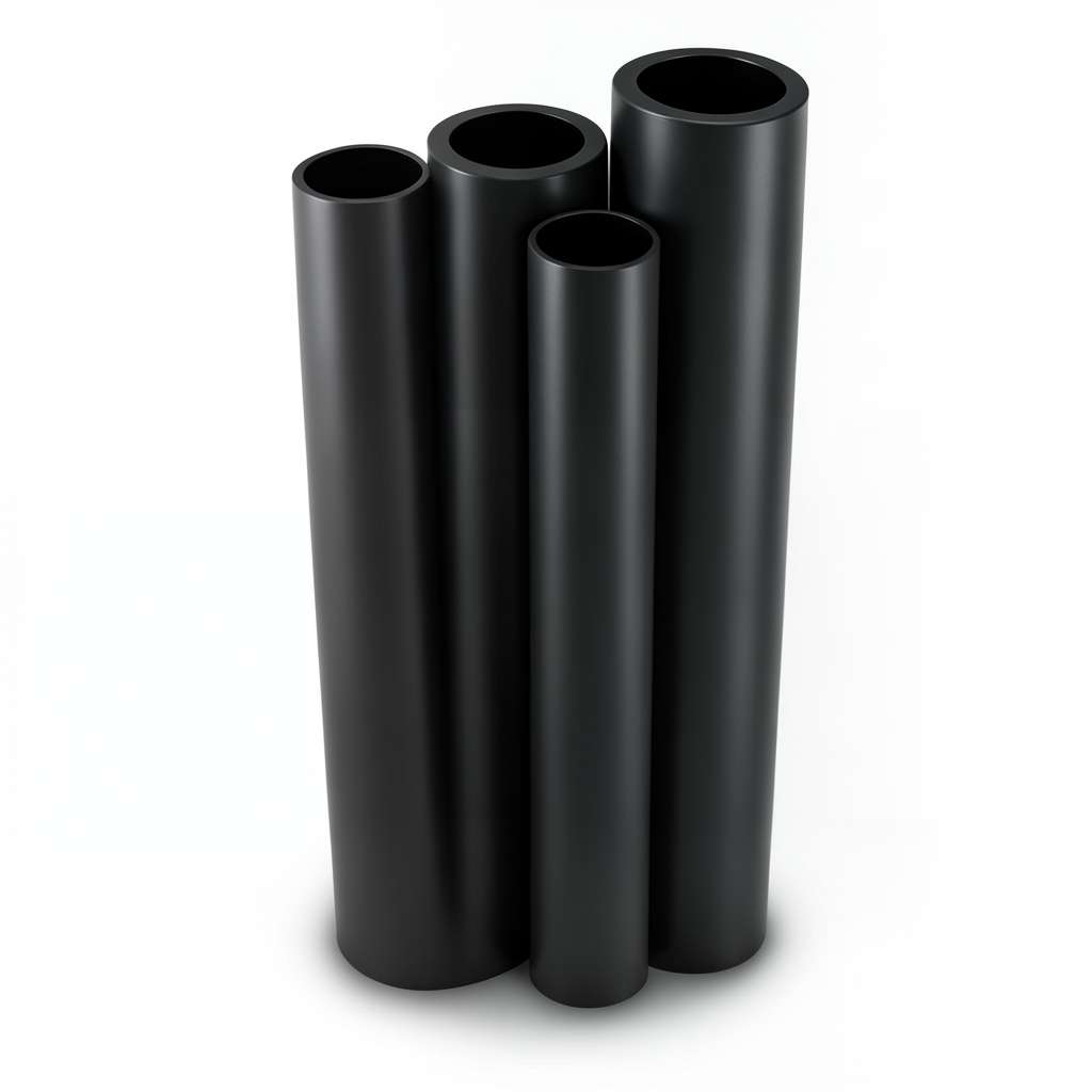 Al-Rajhi HDPE Pipes PE 80 Pressure 4 Bar Outside Diameter 630 mm Thickness 19.3 mm Black
