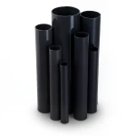 مواسير UPVC ضغط 6 بار قطر خارجي 75 مم سمك 2.2 مم لون اسود