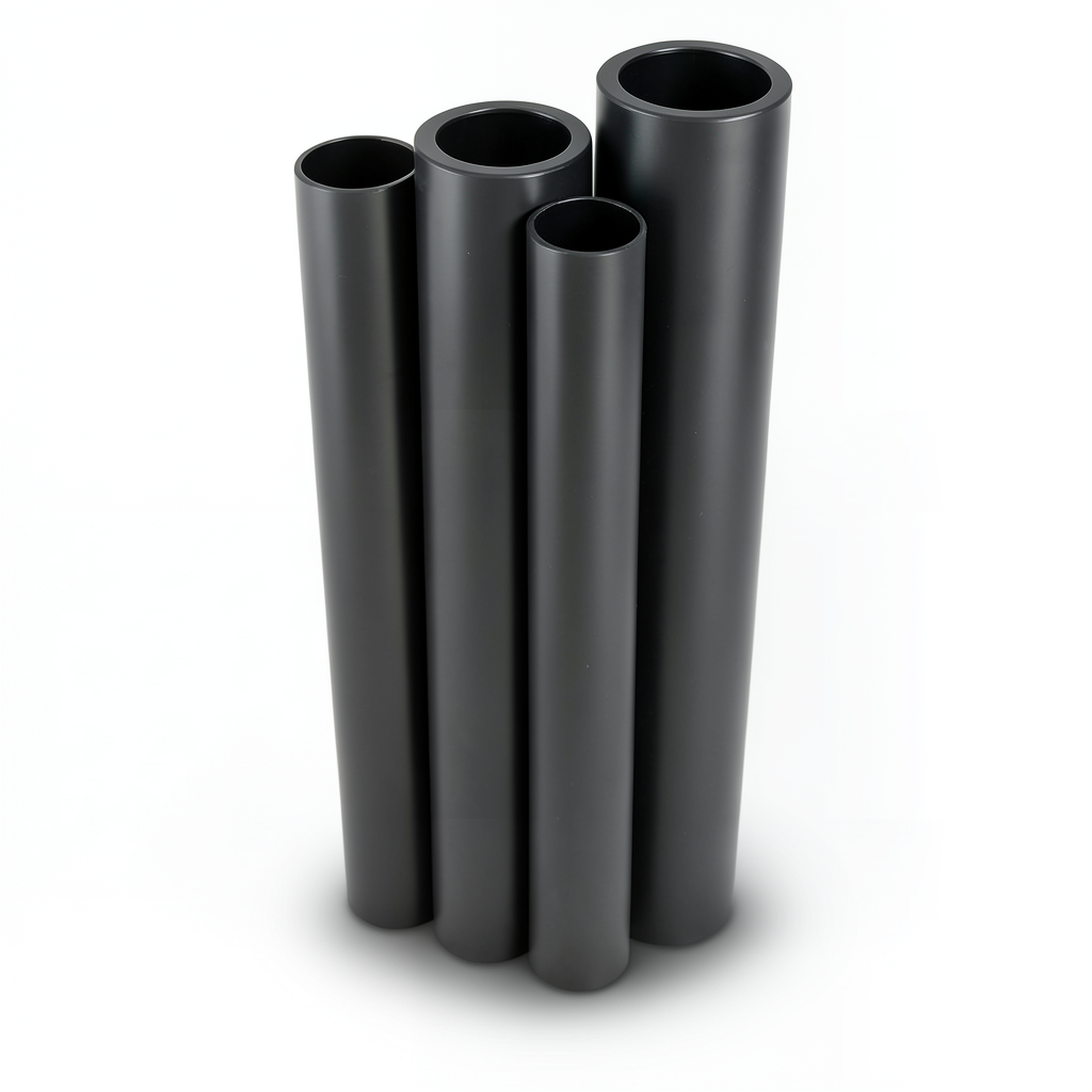 HDPE Pipes PE 80 Pressure 4 Bar Diameter 800 mm Thickness 24.5 mm Black