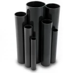 مواسير UPVC ضغط 10 بار قطر خارجي 75 مم سمك 3.6 مم لون اسود