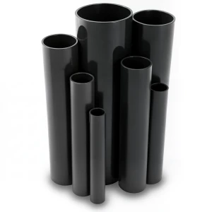 مواسير UPVC ضغط 10 بار قطر خارجي 75 مم سمك 3.6 مم لون اسود