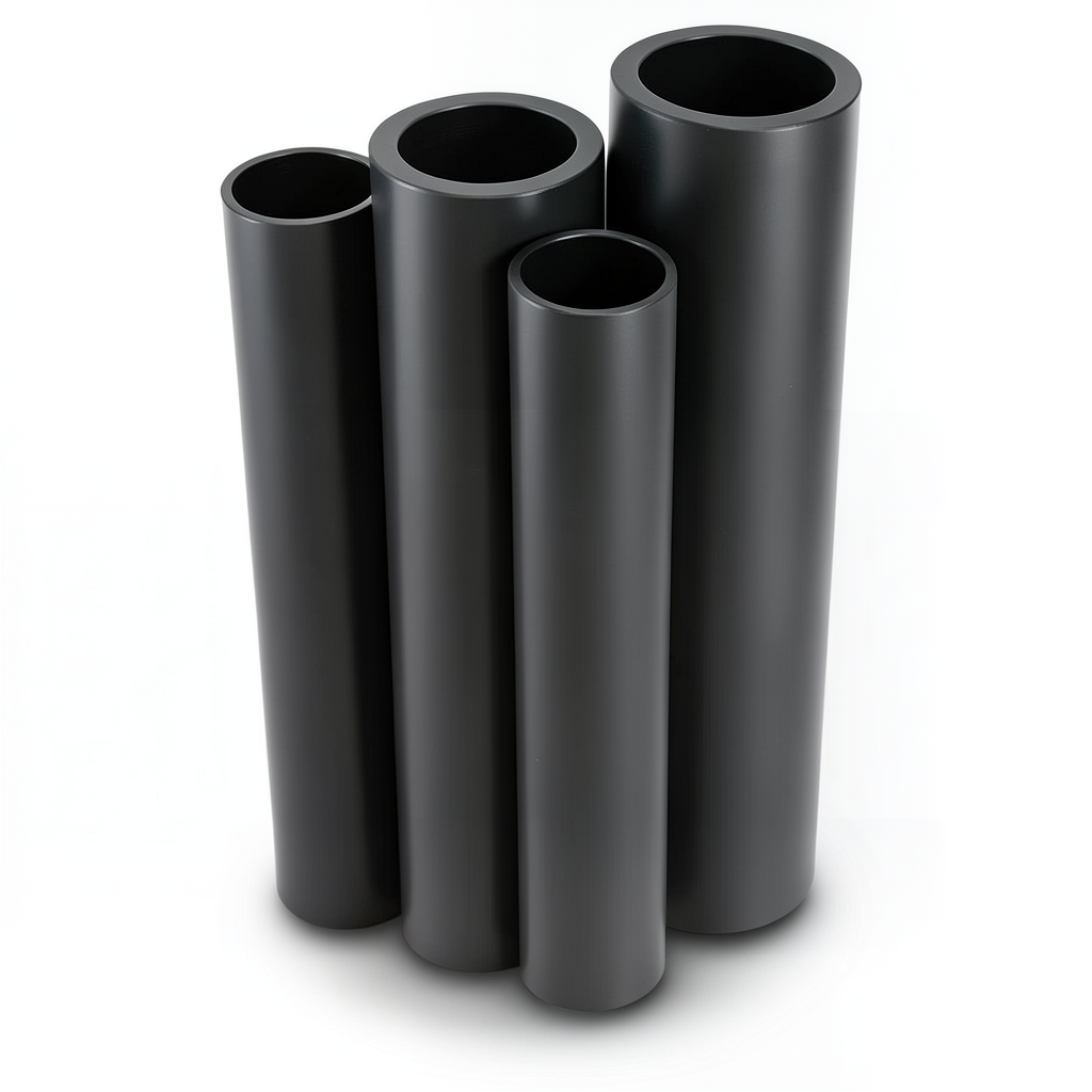 مواسير HDPE PE 80 ضغط 4 بار قطر 1000 مم سمك 30.6 مم لون أسود