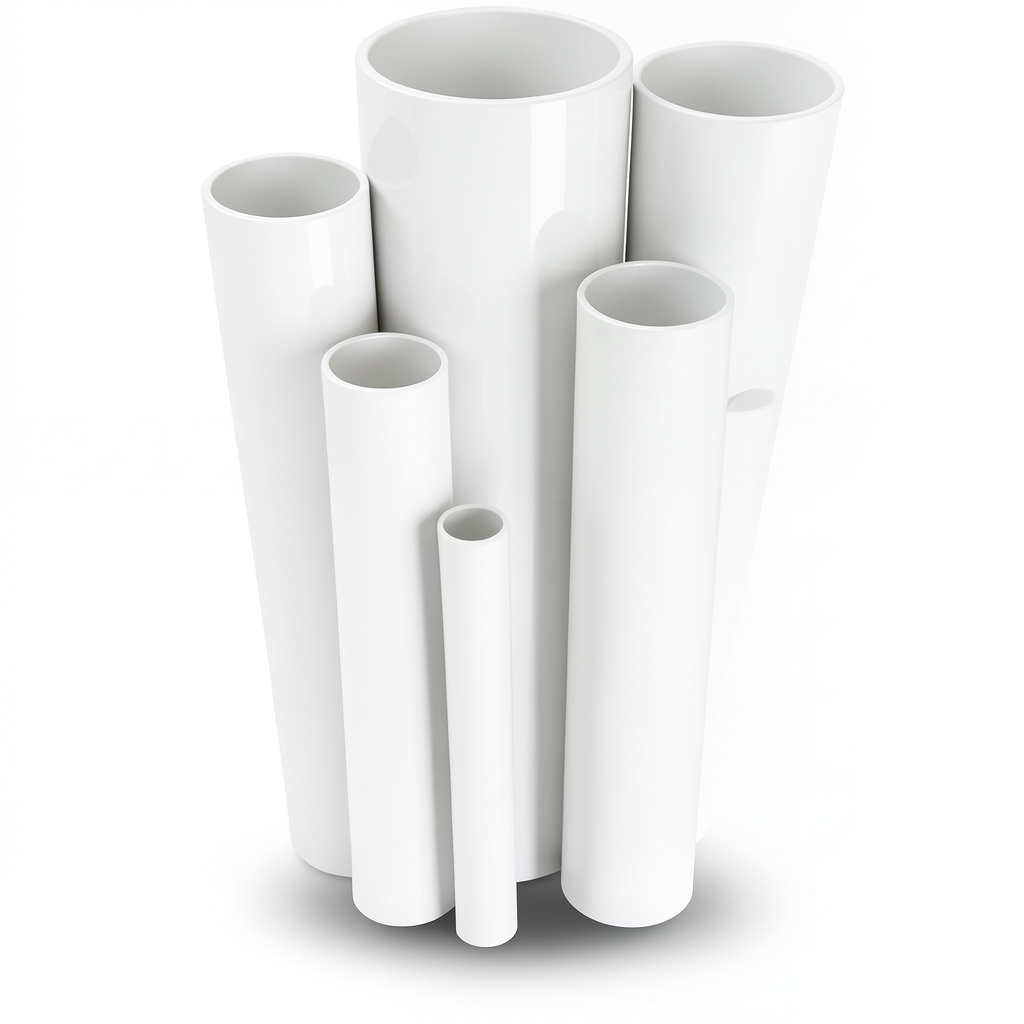 مواسير UPVC التقنية العصرية ضغط 6 بار قطر خارجي 75 مم سمك جدار 2.2 ملم لون أبيض