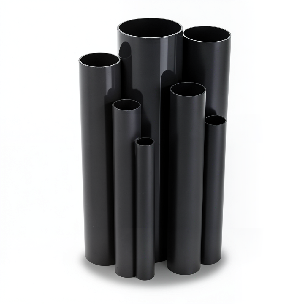 مواسير UPVC ضغط 6 بار قطر خارجي 75 مم سمك 2.2 مم لون اسود