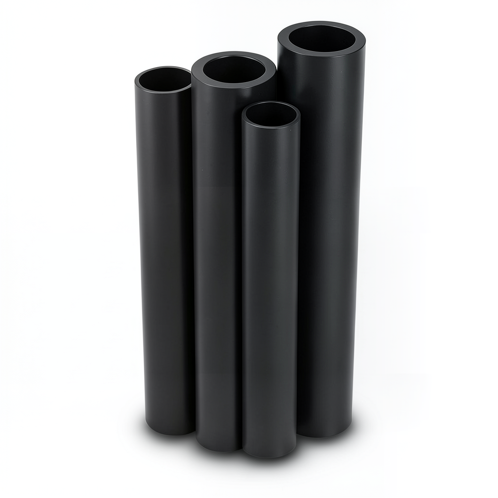 Al-Rajhi HDPE Pipes PE 80 Pressure 4 Bar Outside Diameter 1400 mm Thickness 42.9 mm Black