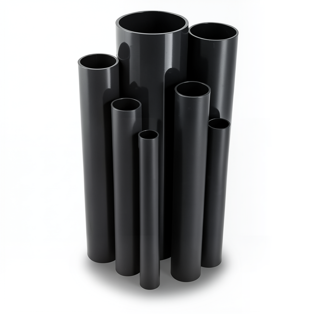 UPVC Pipes Nominal Pressure 10 Bar Outside Diameter 75 mm Thickness 3.6 mm Black