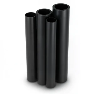 مواسير HDPE البولي ايثيلين من الراجحي PE 80 ضغط 4 بار قطر خارجي 200 مم سمك 6.2 مم لون اسود