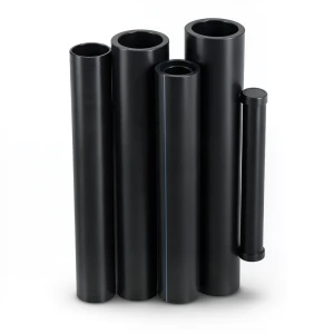 مواسير HDPE من شركة الراجحي PE 80 ضغط 4 بار قطر خارجي 250 مم سمك 7.7 مم لون أسود