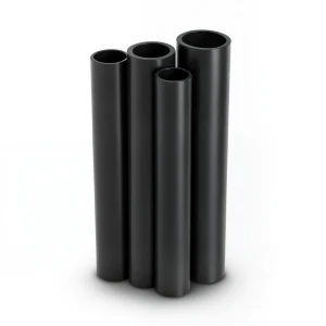 مواسير HDPE البولي ايثيلين من الراجحي PE 80 ضغط 4 بار قطر خارجي 200 مم سمك 6.2 مم لون اسود