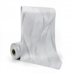 Wavy wall decoration, light gray color, length 10 m, width 0.53 m, model 10148-31