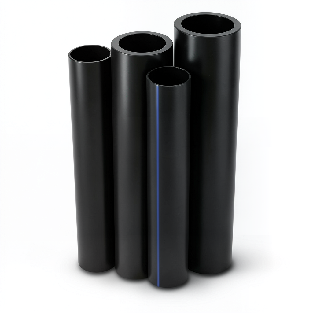 Al-Rajhi HDPE Pipes PE 80 4 Bar Pressure 400 mm OD 12.3 mm Thickness Black