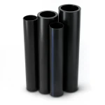 Al-Rajhi HDPE Pipes PE 80 4 Bar Pressure 400 mm OD 12.3 mm Thickness Black