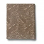 German wavy wallpaper, size 10 m x 0.53 m, brown color, model 10146-15