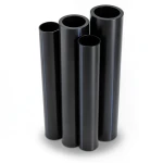 HDPE Pipes PE 80 Pressure 4 Bar 500 mm Diameter 15.3 mm Thickness Black