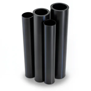 مواسير HDPE PE 80 ضغط 4 بار قطر 500 مم سمك 15.3 مم أسود